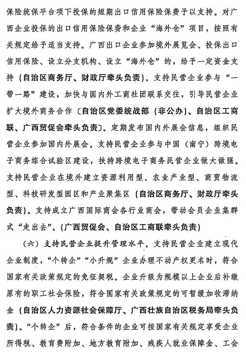 中共广西壮族自治区委员会自治区人民政府关于着力发展壮大民营经济的意见